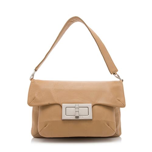 Chanel Quilted Leather Oversized Lock Flap Medium Shoulder Bag