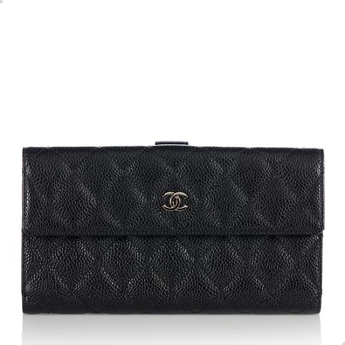Chanel Quilted Long Wallet