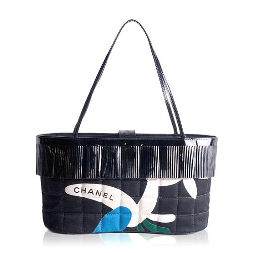 Chanel Quilted Mini Fringe Satchel Handbag