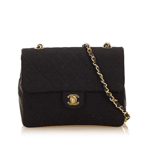 Chanel Quilted Jersey Lambskin Small Flap Bag