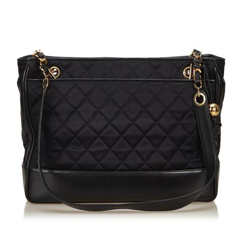 Chanel Quilted Nylon Chain Tote