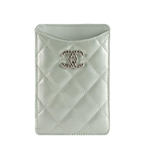 Chanel Quilted Patent Leather iPhone Case