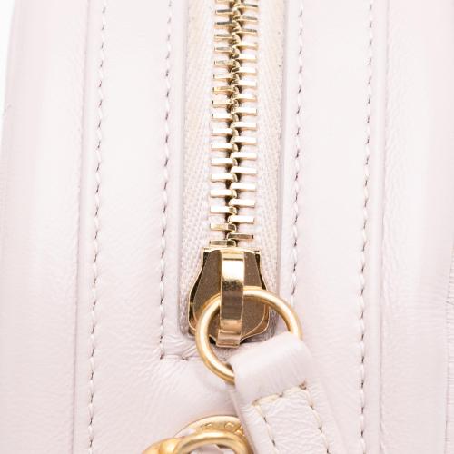 Chanel Quilted Patent Round Clutch with Chain