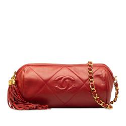 Chanel Quilted Tassel Barrel Crossbody Bag