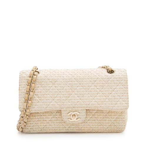 Chanel Blue Tweed Quilted Small Classic Flap Bag – Vintage by Misty