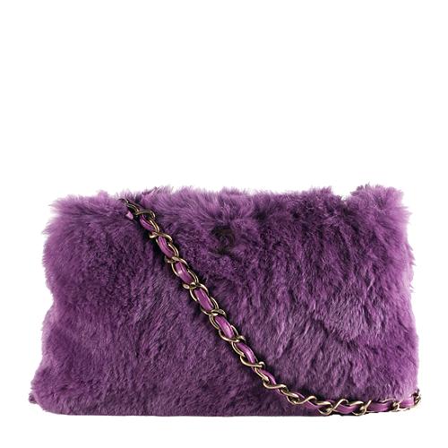 Chanel Rabbit Fur Shoulder Handbag