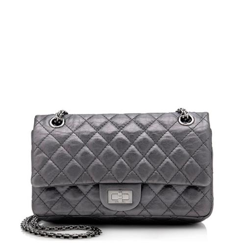 Chanel Calfskin Reissue 225 Double Flap Shoulder Bag