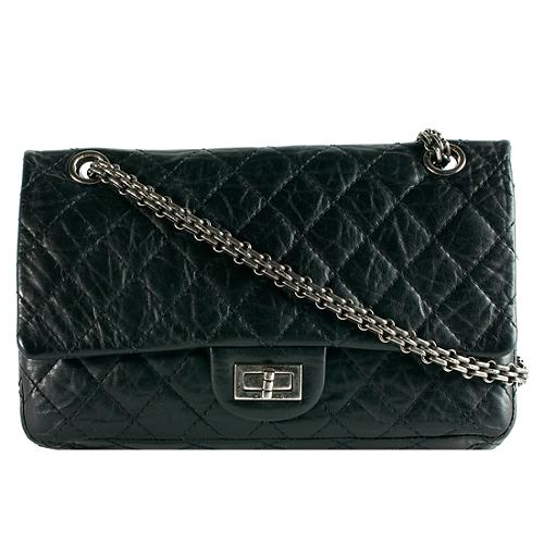 Chanel Reissue 2.55 Classic 225 Quilted Double Flap Shoulder Handbag