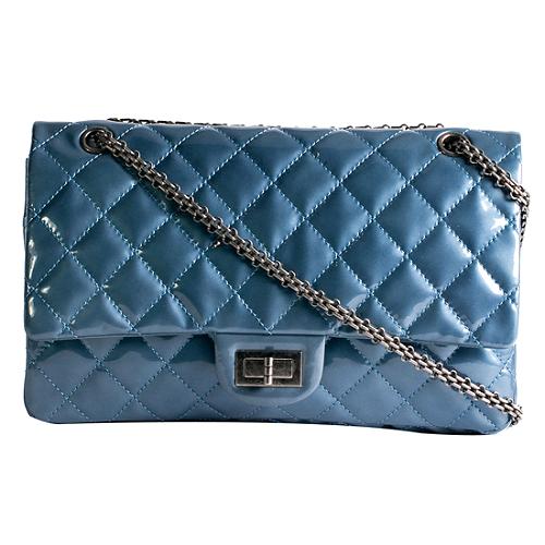 Chanel Reissue 2.55 Classic 227 Quilted Double Flap Shoulder Handbag