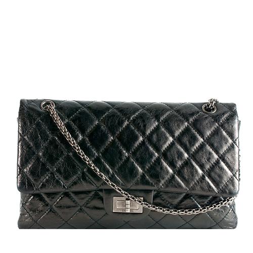 Chanel Reissue 2.55 Quilted Lambskin Classic 227 Double Flap Shoulder Bag