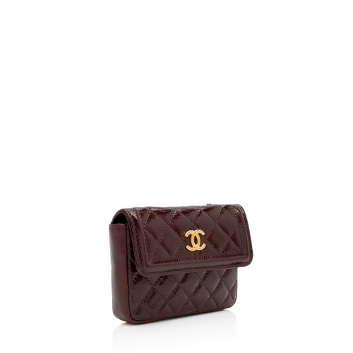 Chanel Shiny Aged Calfskin Flap Belt Bag