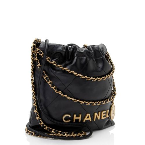 Chanel Shiny Calfskin Chanel 22 Mini Shoulder Bag