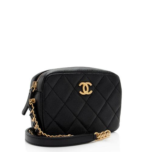 Chanel Shiny Caviar Leather Melody Camera Bag
