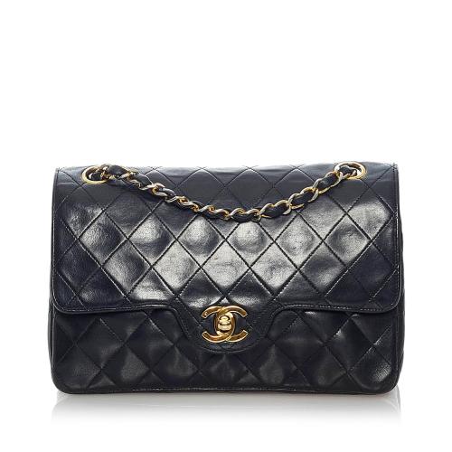 Chanel Small Classic Lambskin Leather Double Flap Bag