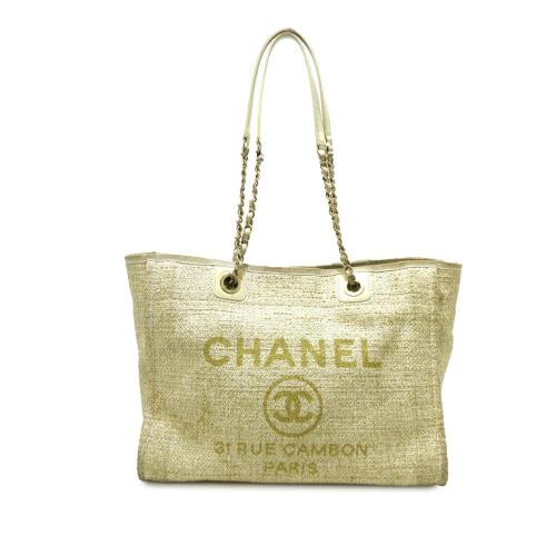 Chanel Small Lurex Boucle Deauville Tote