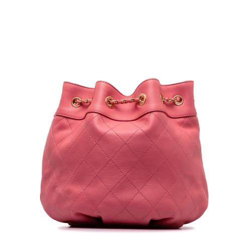 Chanel Small Quilted Calfskin Bucket Bag