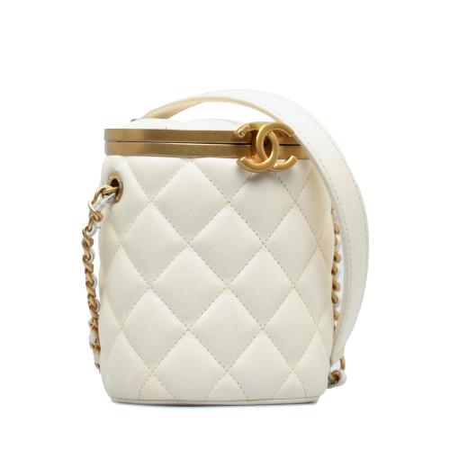 Chanel Small Quilted Lambskin Crown Box Bag
