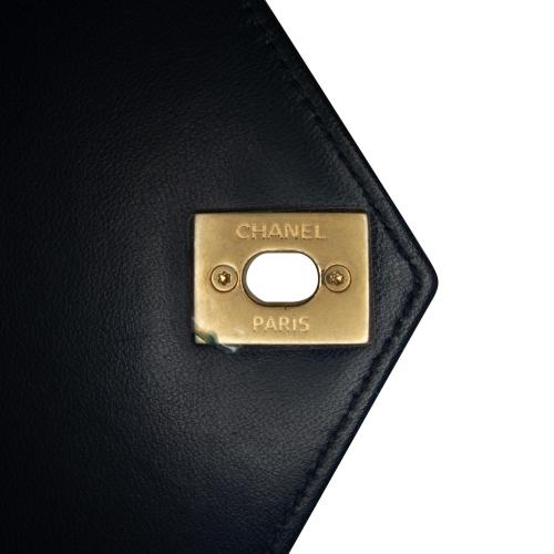 Chanel Small Reversed Chevron Lambskin Flap