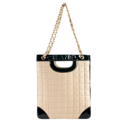 Chanel Square Quilted Lambskin Tote