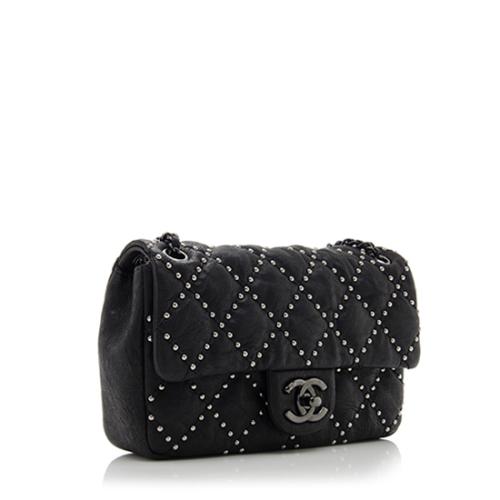Chanel Studded Lambskin Dallas Paris Small Flap Bag