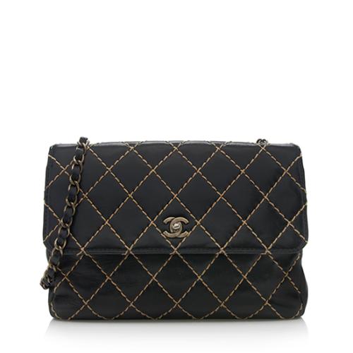 Chanel Calfskin Surpique Flap Shoulder Bag - FINAL SALE
