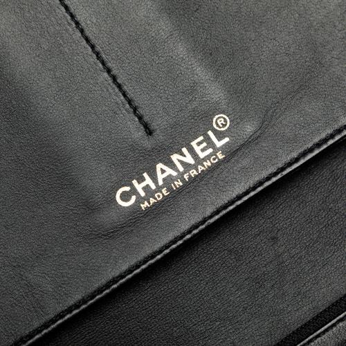Chanel Tweed Chocolate Bar Camellia Clutch