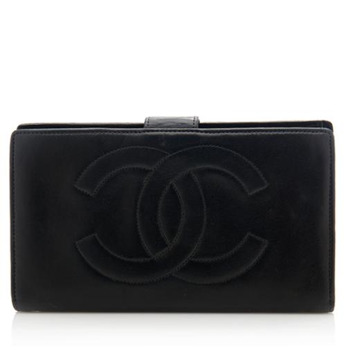 Chanel Lambskin Vintage Framed Long Wallet