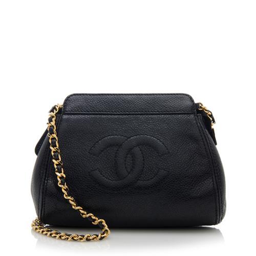 Chanel Vintage Caviar Leather CC Pouch Shoulder Bag
