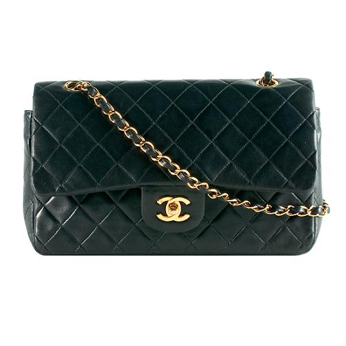 Chanel Vintage Classic 2.55 Quilted Lambskin Medium Double Flap Shoulder Handbag