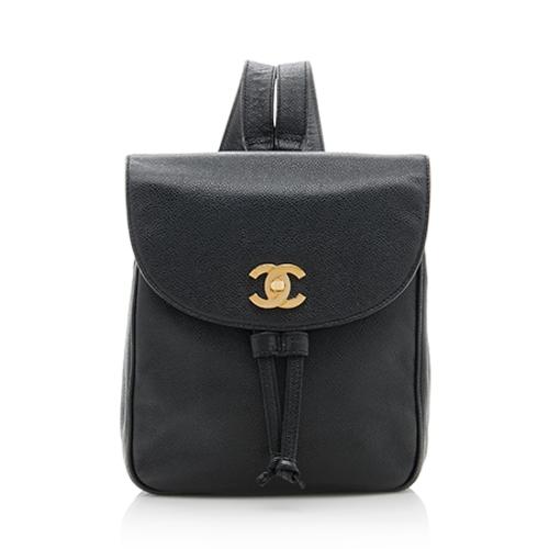 Chanel Caviar Leather Vintage Backpack