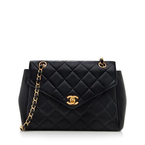 Chanel Vintage Caviar Leather Flap Shoulder Bag