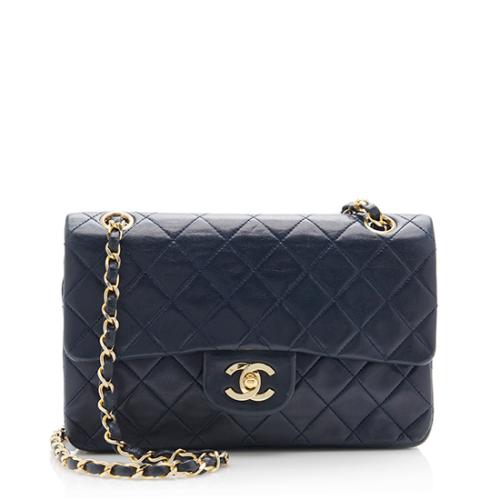 Chanel Vintage Lambskin Classic Small Double Flap Bag