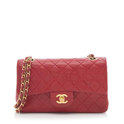 Chanel Vintage Lambskin Classic Small Double Flap Bag