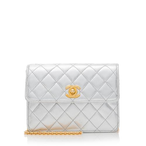 Chanel Vintage Lambskin Mini Flap Shoulder Bag