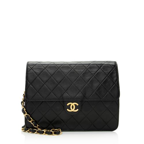 Chanel Vintage Lambskin Small Snap Flap Bag