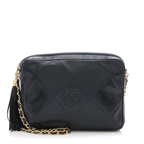 Chanel Vintage Lambskin Tassel Shoulder Bag