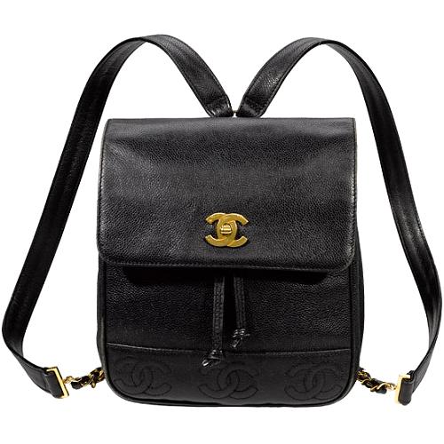 Chanel Vintage Leather Backpack