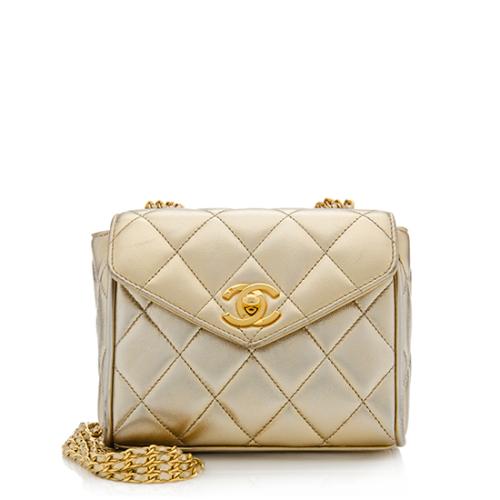 Chanel Vintage Lambskin Multi Strap Mini Flap Shoulder Bag
