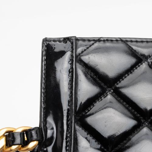 Chanel Vintage Patent Leather Chain Handle Tote