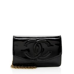 Chanel Vintage Patent Leather Timeless Wallet on Chain Bag