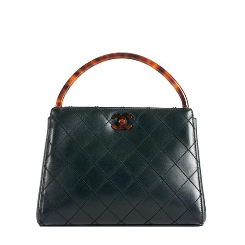 Chanel Vintage Quilted Lambskin Satchel