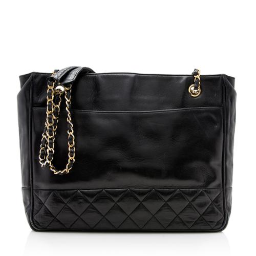 Chanel Vintage Quilted Lambskin Tote