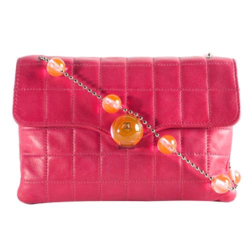 Chanel Vintage Square Quilted Jeweled Flap Shoulder Handbag