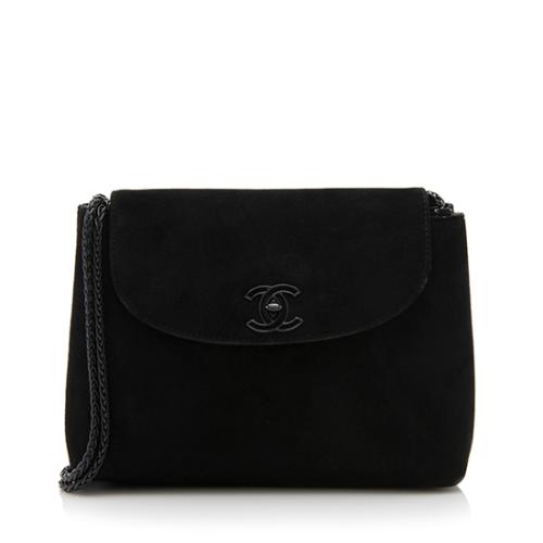 Chanel Vintage Suede Flap Mini Shoulder Bag