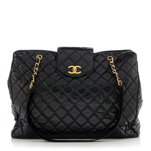 Chanel Lambskin Vintage XL Overnight Bag