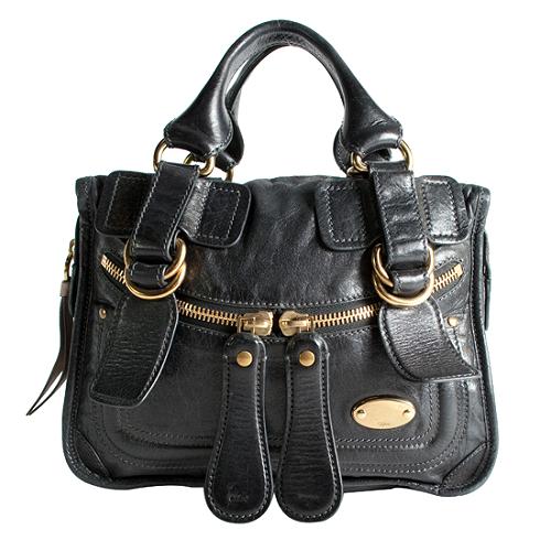 Chloe Bay Leather Satchel Handbag