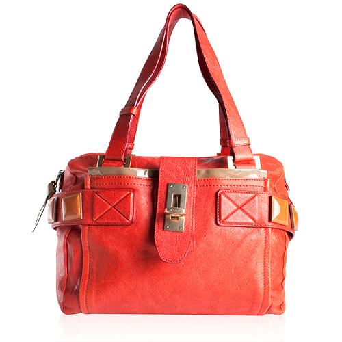 Chloe Leather Audra Satchel Handbag