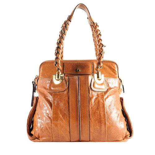 Chloe Leather Heloise Large Shoulder Handbag