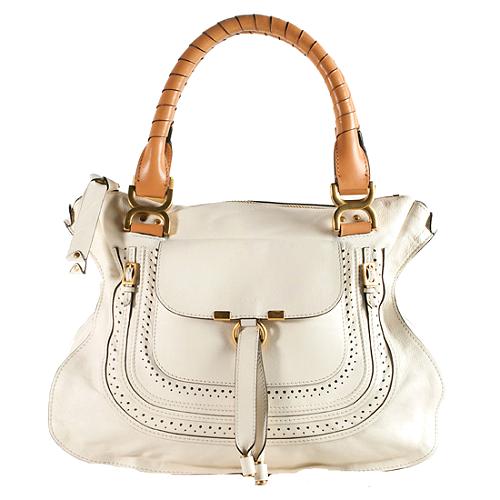 Chloe Leather Marcie Large Satchel Handbag
