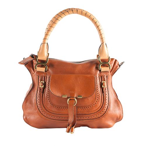 Chloe Leather Marcie Small Satchel Handbag
